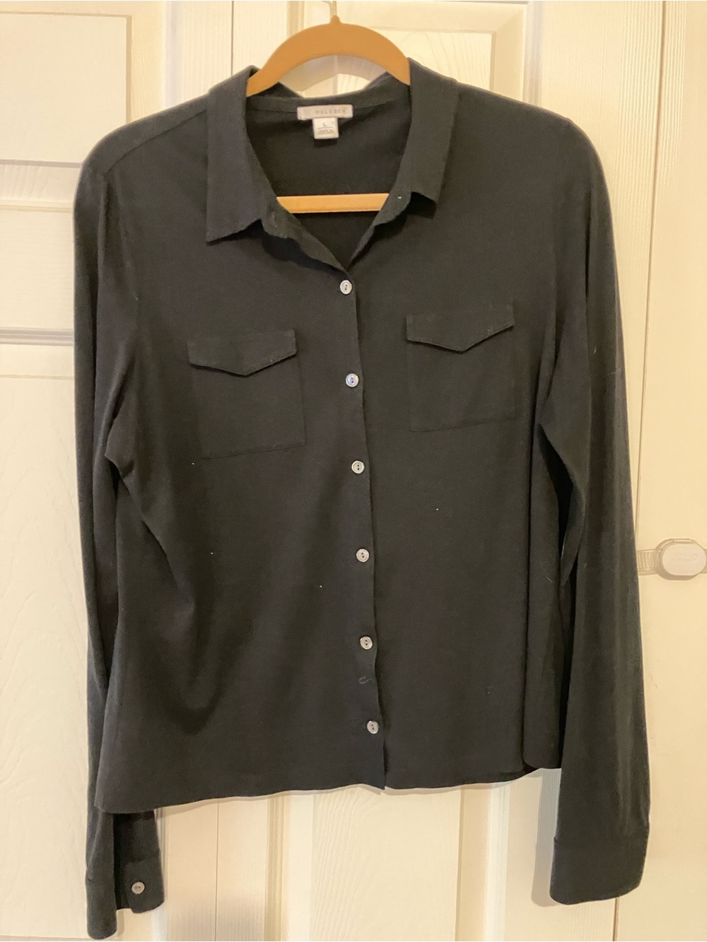 Halogen Black Collared Button Shirt